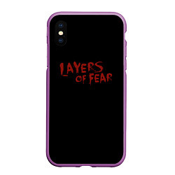 Чехол iPhone XS Max матовый Layers of Fear, цвет: 3D-фиолетовый