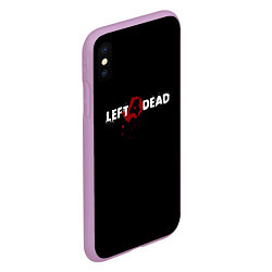 Чехол iPhone XS Max матовый Left 4 Dead logo, цвет: 3D-сиреневый — фото 2