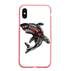 Чехол iPhone XS Max матовый Moto shark