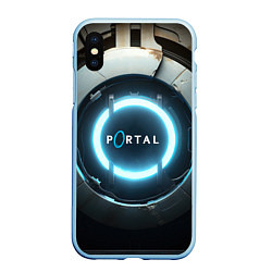 Чехол iPhone XS Max матовый Portal logo game