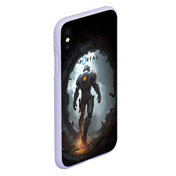 Чехол iPhone XS Max матовый Персонаж в портале, цвет: 3D-светло-сиреневый — фото 2