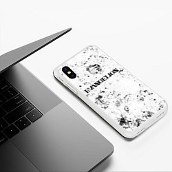 Чехол iPhone XS Max матовый Evangelion dirty ice, цвет: 3D-белый — фото 2