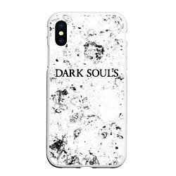 Чехол iPhone XS Max матовый Dark Souls dirty ice, цвет: 3D-белый