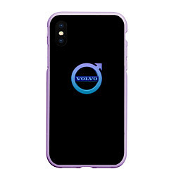 Чехол iPhone XS Max матовый Volvo neon logo