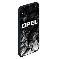 Чехол iPhone XS Max матовый Opel black graphite, цвет: 3D-черный — фото 2