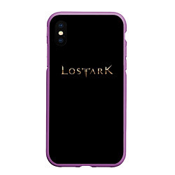 Чехол iPhone XS Max матовый Lostark, цвет: 3D-фиолетовый
