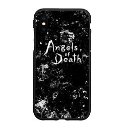 Чехол iPhone XS Max матовый Angels of Death black ice, цвет: 3D-черный