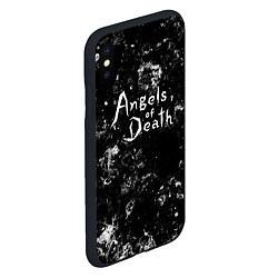 Чехол iPhone XS Max матовый Angels of Death black ice, цвет: 3D-черный — фото 2