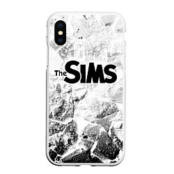 Чехол iPhone XS Max матовый The Sims white graphite, цвет: 3D-белый