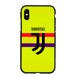 Чехол iPhone XS Max матовый Juventus sport line, цвет: 3D-черный
