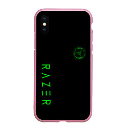 Чехол iPhone XS Max матовый Razer brend game