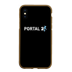 Чехол iPhone XS Max матовый Portal 2 logo