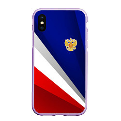 Чехол iPhone XS Max матовый Россия - униформа федерации