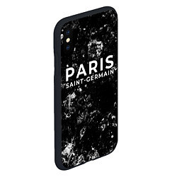 Чехол iPhone XS Max матовый PSG black ice, цвет: 3D-черный — фото 2