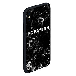 Чехол iPhone XS Max матовый Bayern black ice, цвет: 3D-черный — фото 2