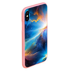 Чехол iPhone XS Max матовый Космический пейзаж - галактики, цвет: 3D-баблгам — фото 2