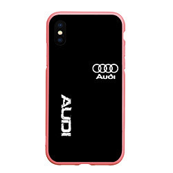 Чехол iPhone XS Max матовый AUDI sport white