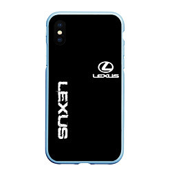 Чехол iPhone XS Max матовый Lexus white logo auto