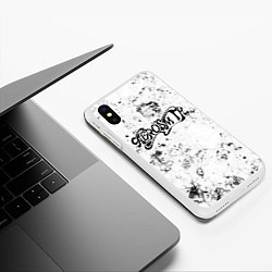 Чехол iPhone XS Max матовый Aerosmith dirty ice, цвет: 3D-белый — фото 2