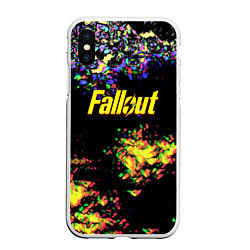 Чехол iPhone XS Max матовый Fallout краски