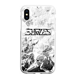 Чехол iPhone XS Max матовый Eagles white graphite, цвет: 3D-белый