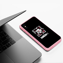 Чехол iPhone XS Max матовый Радуга 6 шутер гейм, цвет: 3D-баблгам — фото 2
