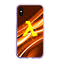 Чехол iPhone XS Max матовый Half life valve steel