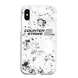 Чехол iPhone XS Max матовый Counter-Strike 2 dirty ice, цвет: 3D-белый