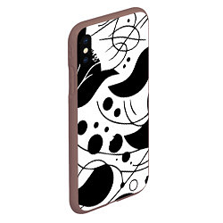 Чехол iPhone XS Max матовый Fashion abstraction - ai art fantasy, цвет: 3D-коричневый — фото 2