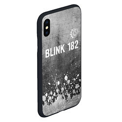 Чехол iPhone XS Max матовый Blink 182 - grey gradient посередине, цвет: 3D-черный — фото 2