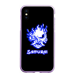 Чехол iPhone XS Max матовый Samurai logo ghost