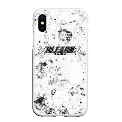 Чехол iPhone XS Max матовый Bleach dirty ice, цвет: 3D-белый