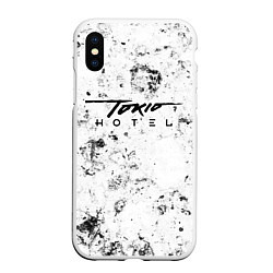 Чехол iPhone XS Max матовый Tokio Hotel dirty ice, цвет: 3D-белый