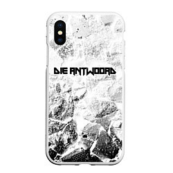 Чехол iPhone XS Max матовый Die Antwoord white graphite, цвет: 3D-белый