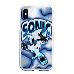 Чехол iPhone XS Max матовый Sonic boom