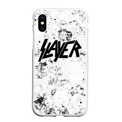 Чехол iPhone XS Max матовый Slayer dirty ice, цвет: 3D-белый