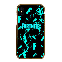 Чехол iPhone XS Max матовый Fortnite epic games