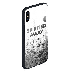 Чехол iPhone XS Max матовый Spirited Away - white gradient посередине, цвет: 3D-черный — фото 2