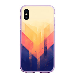 Чехол iPhone XS Max матовый Abstract art - geometric shapes