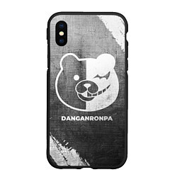 Чехол iPhone XS Max матовый Danganronpa - grey gradient, цвет: 3D-черный