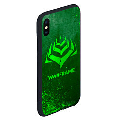 Чехол iPhone XS Max матовый Warframe - green gradient, цвет: 3D-черный — фото 2