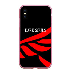 Чехол iPhone XS Max матовый Dark souls game wings