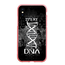 Чехол iPhone XS Max матовый Its my DNA, цвет: 3D-баблгам