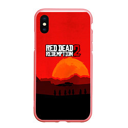 Чехол iPhone XS Max матовый Red Dead Redemption game, цвет: 3D-баблгам