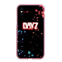 Чехол iPhone XS Max матовый Dayz краски боке