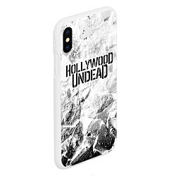 Чехол iPhone XS Max матовый Hollywood Undead white graphite, цвет: 3D-белый — фото 2