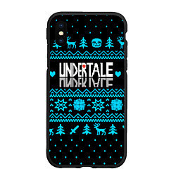 Чехол iPhone XS Max матовый Undertale rpg winter