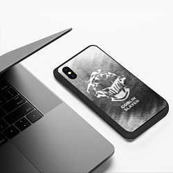 Чехол iPhone XS Max матовый Goblin Slayer - grey gradient, цвет: 3D-черный — фото 2