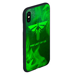 Чехол iPhone XS Max матовый The Last Of Us - green gradient, цвет: 3D-черный — фото 2