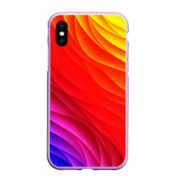 Чехол iPhone XS Max матовый Абстрактные волны текстура